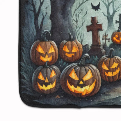 Graveyard Spooky Halloween Memory Foam Kitchen Mat