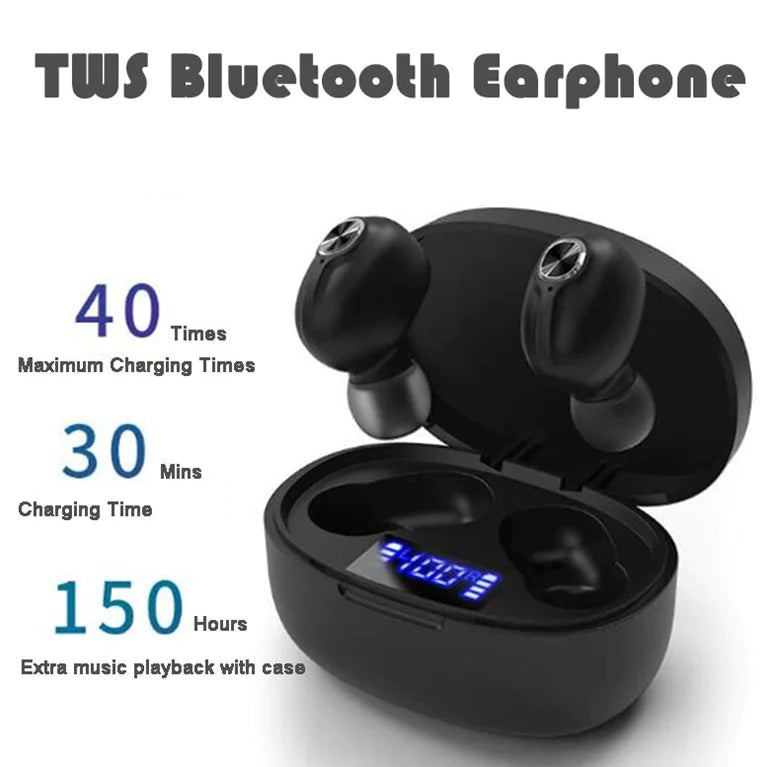 TWS Bluetooth Earbuds Waterproof Bluetooth 5.1 Headset Noise Cancelling Wireless