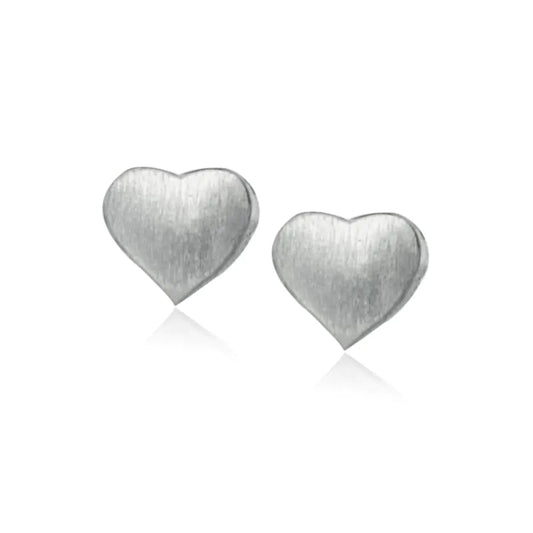 Sterling Silver Double Heart Earrings