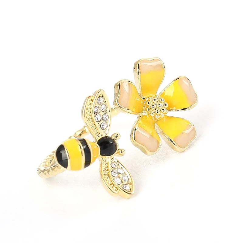 Flower and Bee Matching Ring