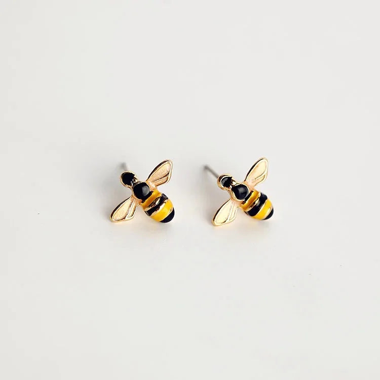 Dainty Bee Stud earrings