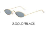 Narrow Small Round Sunglasses