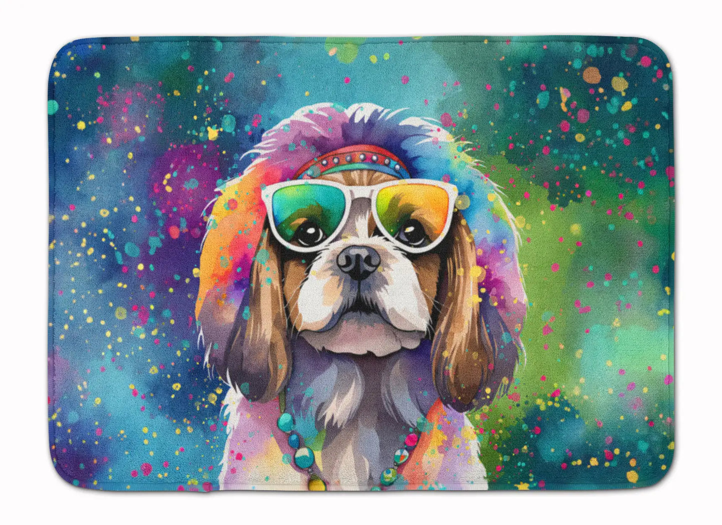 Shih Tzu Hippie Dawg Memory Foam Kitchen Mat