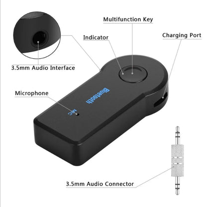 Receptor Bluetooth Sem Fio para Música no Carro