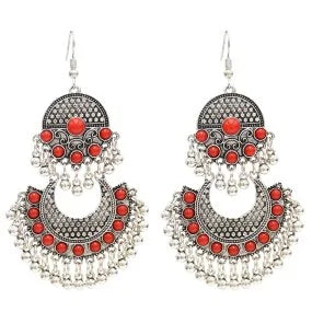 Egypt Vintage Silver Alloy Earrings for Women