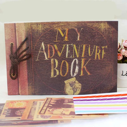 Adventure DIY Vintage Kraft Paper Scrapbook Photo Album