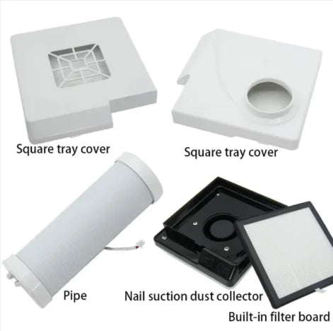 Single-fan nail dust machine: Filters dust for a cleaner workspace