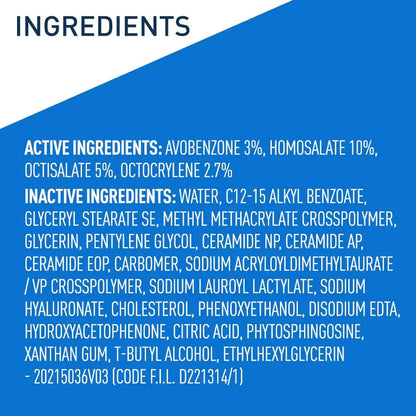 CeraVe Ultra-Light Moisturizing Lotion With SPF 30| Daily Face Moisturizer with SPF | Formulated with Hyaluronic Acid & Ceramides | Broad Spectrum SPF | Oil Free | Matte Finish | 1.7 Ounce