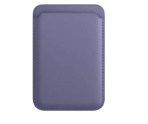 MagSafe Leather Card Case - Compatible with Apple, Magnetic Back Protective Case