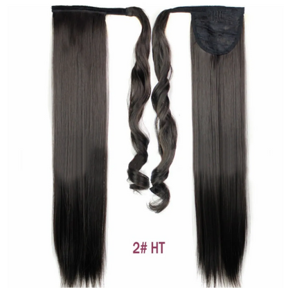 Synthetic Long Straight Wrap Around Hair Extension