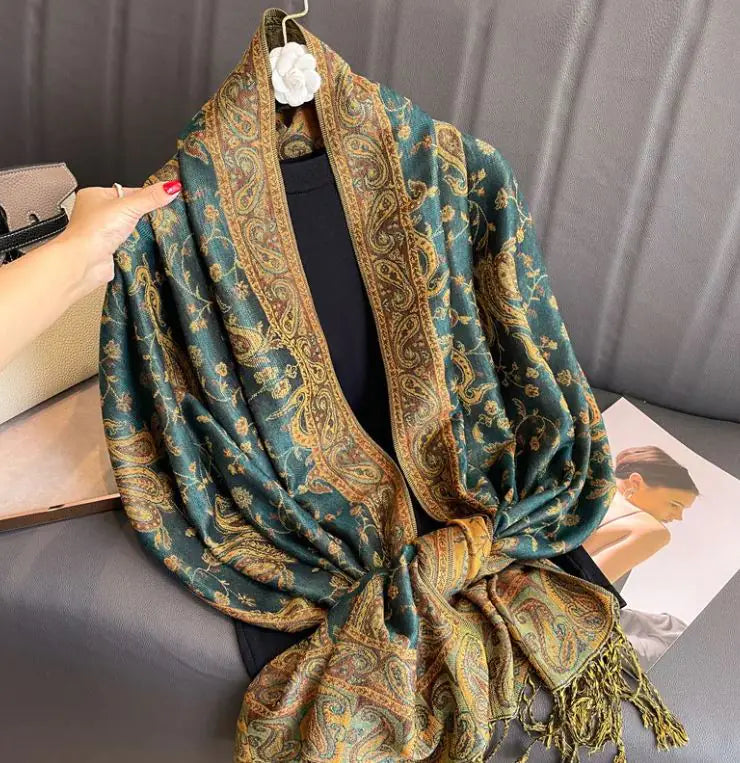 Cashmere Shawl Women's Printed Warm Scarf