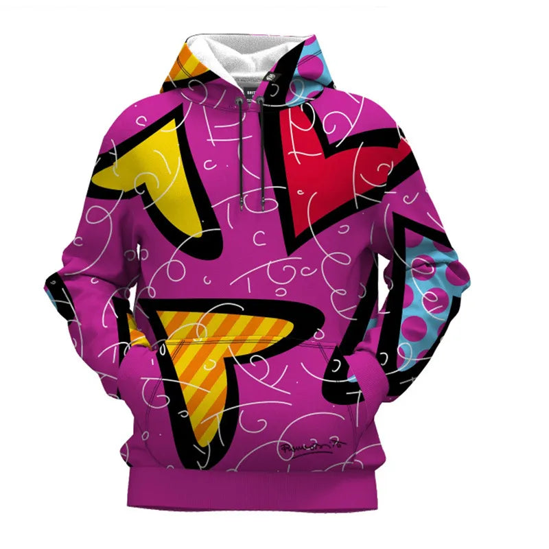 New Loose Large Size Cross-Border Wholesale Digital Printing Hooded Jacket