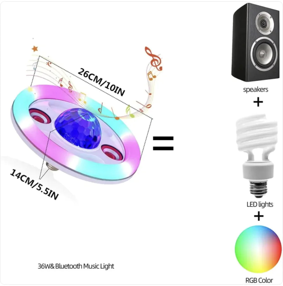 Bola de Luz de Palco LED com Bluetooth