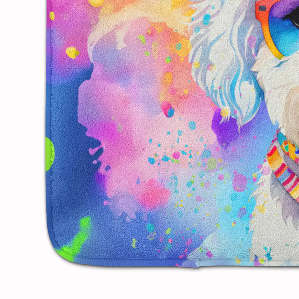 Bichon Frise Hippie Dawg Memory Foam Kitchen Mat