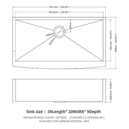 Stainless Steel Apron Front Farmhouse Kitchen Sink-Prohibited For Sale On Amazon