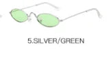 Narrow Small Round Sunglasses