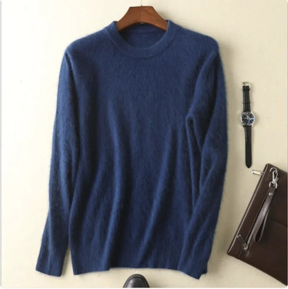 Thick Cashmere Round Neck Sweater