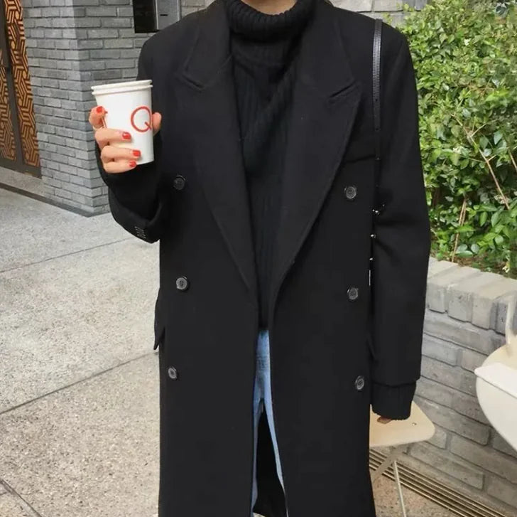 Campus Chic Wool Coat