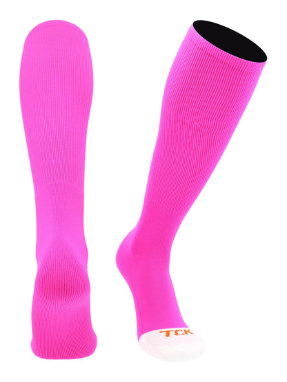 TCK Prosport Tube Socks Baseball Socks Softball Football Hot Pink X-Large