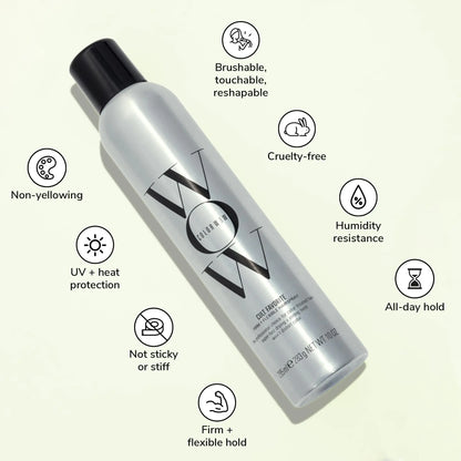 COLOR WOW Cult Favorite Firm + Flexible Hairspray – Lightweight spray with all day hold | Humidity resistance | Heat + UV protection | non stiff, non sticky | Brushable | Non yellowing