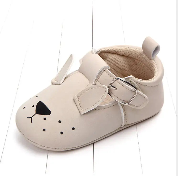 Spring and autumn cartoon animal baby shoes matte leather non-slip soft bottom baby shoes wholesale 0884