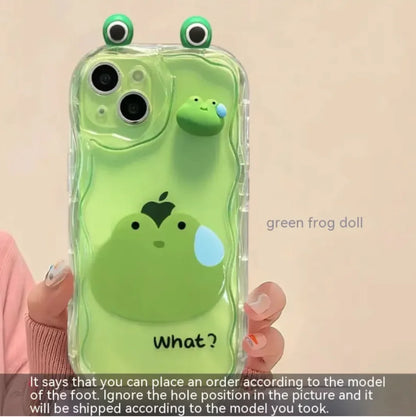 3D Frog Doll Silicone Case