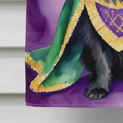 Affenpinscher King of Mardi Gras House Flag