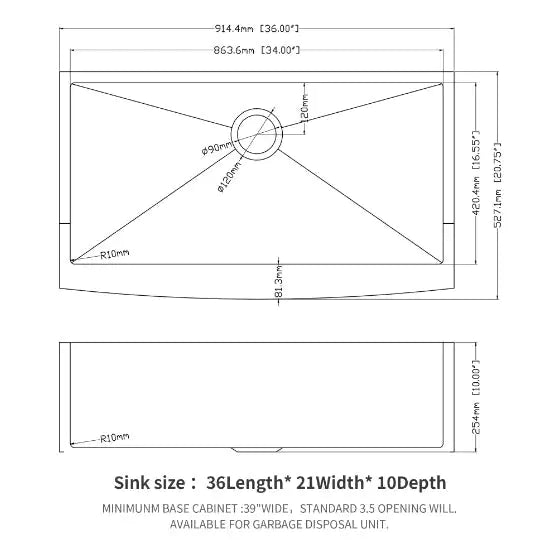 Stainless Steel Apron Front Farmhouse Sink - Prohibited For Sale On Amazon