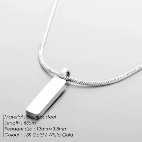 Stainless Steel Celebrity Clavicle Chain – Trendy Sweater Necklace