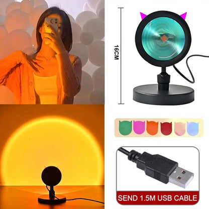 Sunset-Inspired LED Lamp