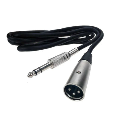 XLR 3-Pin Male To 1/4" Plug TS Microphone Mono Cable Unbalanced Shielded Audio