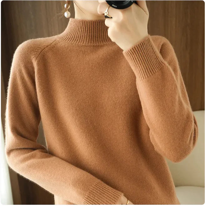 Stand Collar Pullover Sweater