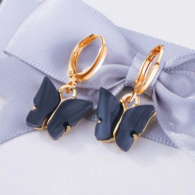 New Fashion Small Butterfly Drop Earrings For Women