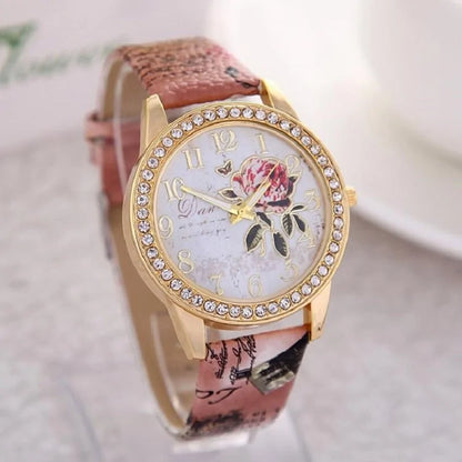 Floral with CZ Watch