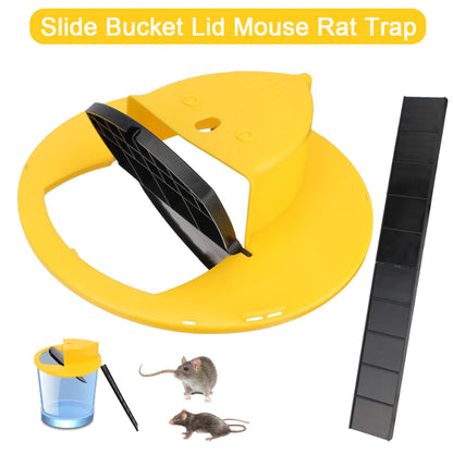 Mouse Rat Trap Flip & Slide Mouse Trap Bucket Catcher Mousetrap Slide Bucket Lid