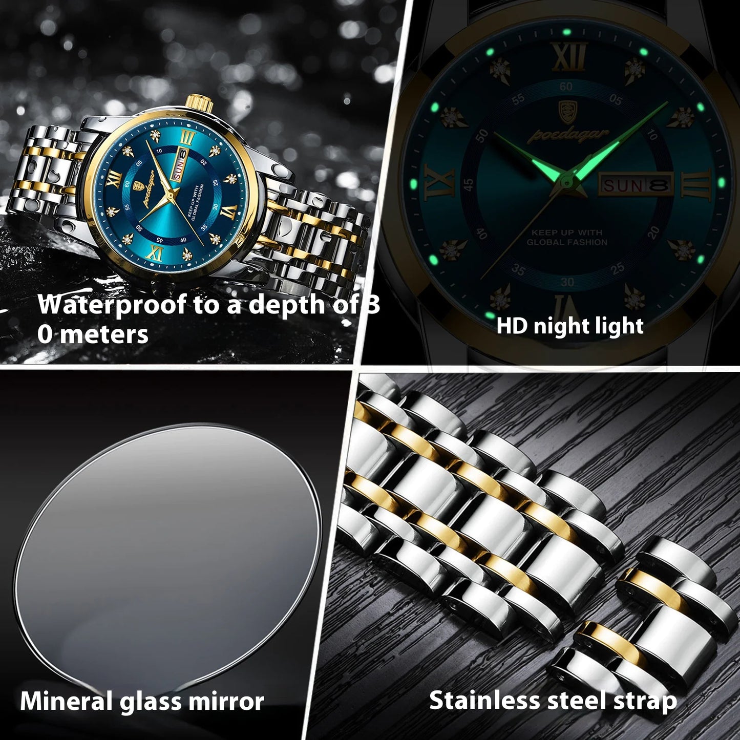 Waterproof Luminous Men's Watch