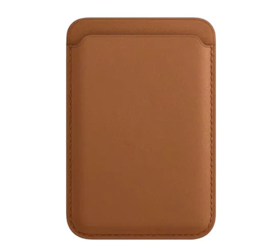 MagSafe Leather Card Case - Compatible with Apple, Magnetic Back Protective Case