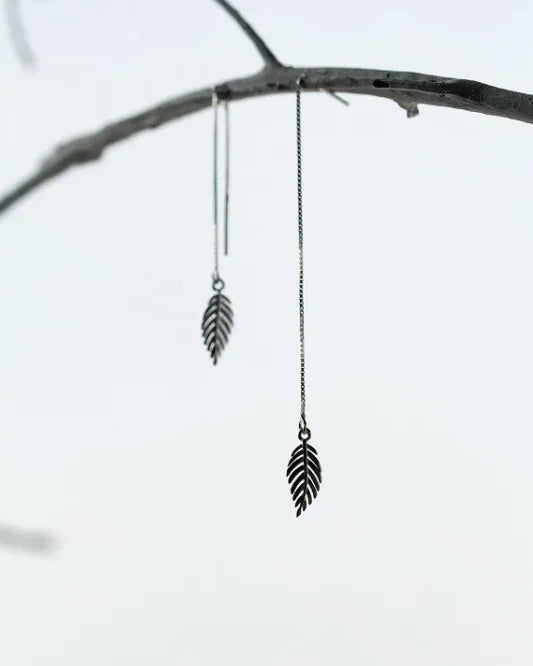 Leafy Grace Drop Earrings