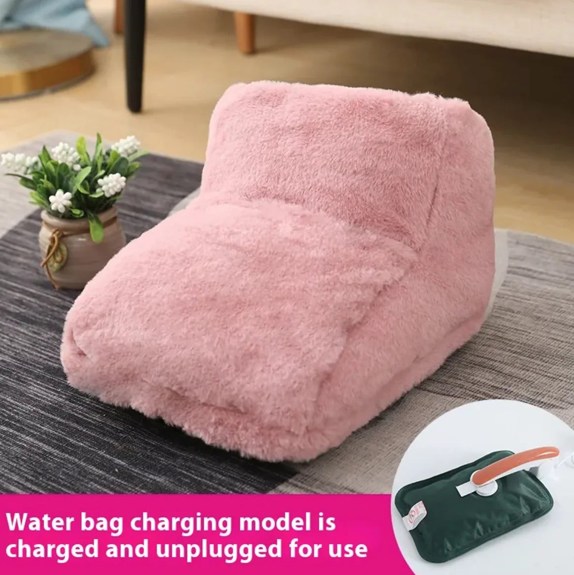 Electric Rabbit Fur Foot Warmer