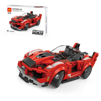 Super Car Small Particles Assembled Boy Sports Car Building Block Stall Decoration Toy