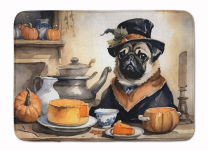 Pug Fall Kitchen Pumpkins Memory Foam Kitchen Mat