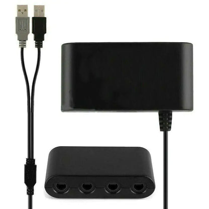 GameCube Controller Adapter 4 Port For Nintendo Switch Wii U & PC USB NEW TURBO