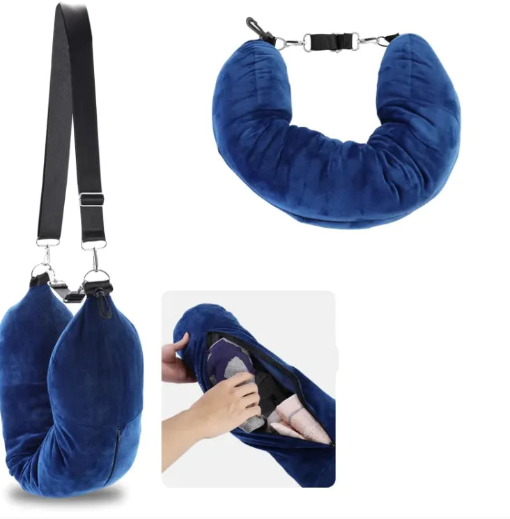 Travel Refillable Multifunctional U-shaped Pillow