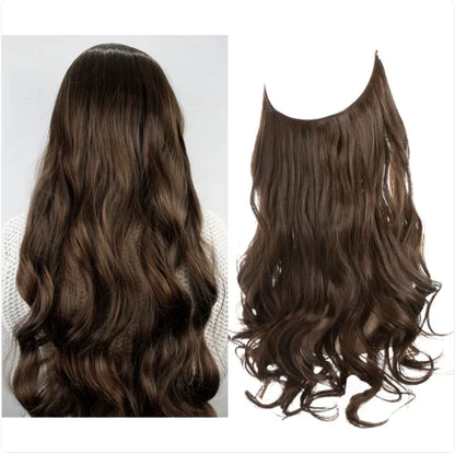 Long Curly High-Temperature Fiber Wig Set