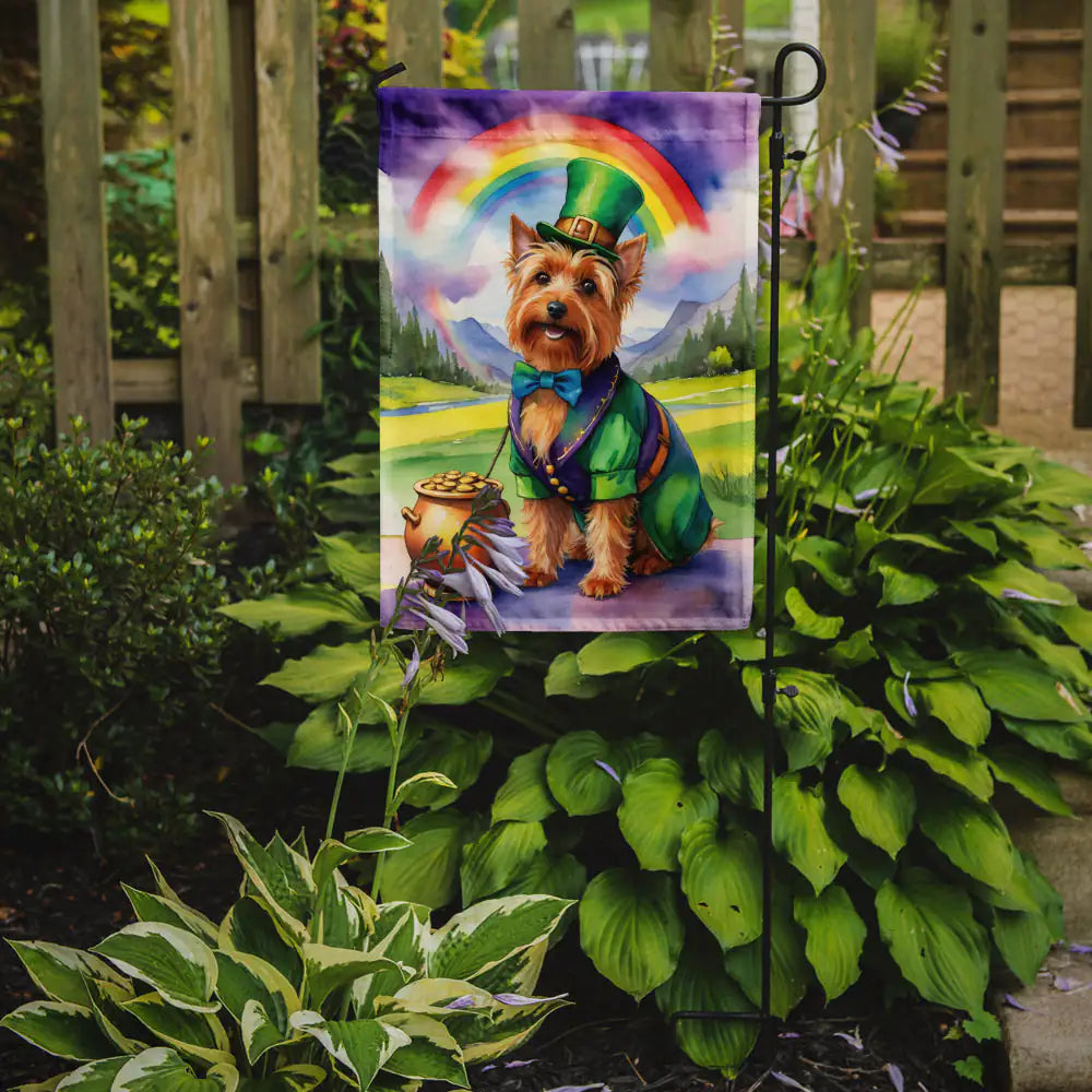 Australian Terrier St Patrick's Day Garden Flag