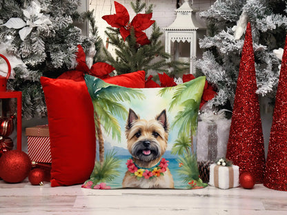 Cairn Terrier Luau Throw Pillow