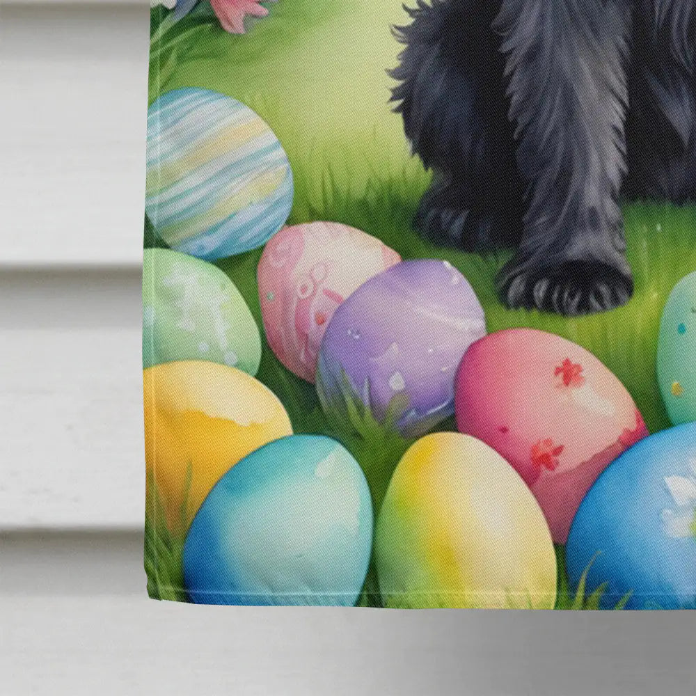 Affenpinscher Easter Egg Hunt House Flag