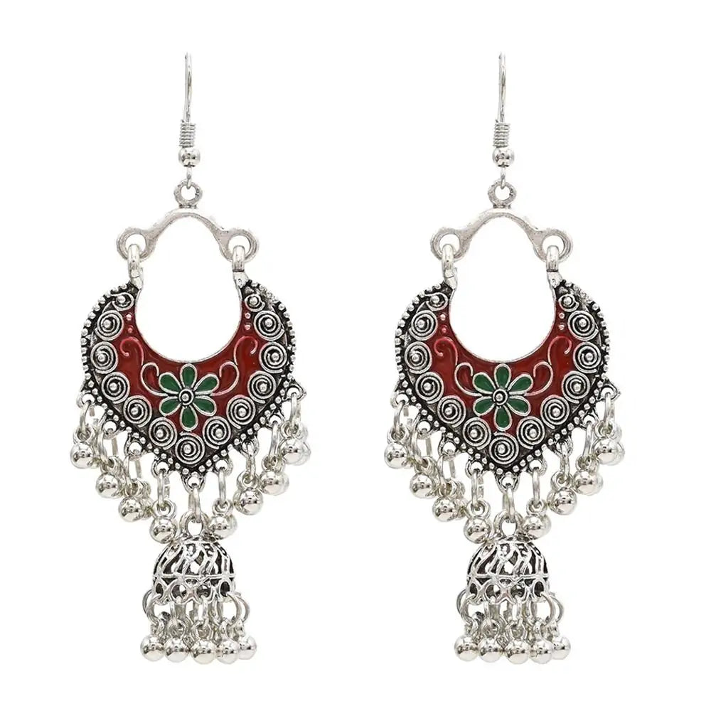 Egypt Vintage Silver Alloy Earrings for Women