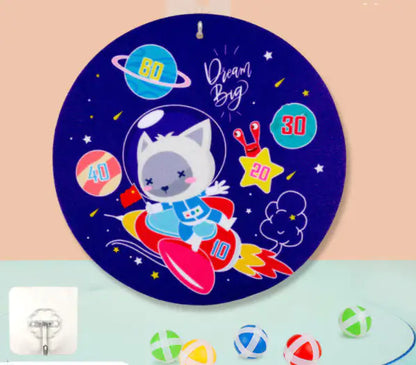 Spot Wholesale Children's Sticky Ball Dart Board Cartoon Fun Dart Board Plus Velvet A Variety Of Creative Cartoon