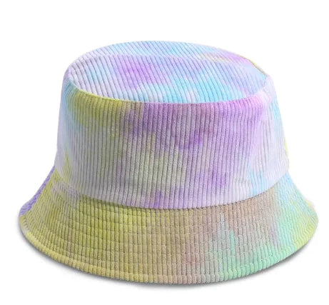 Corduroy Tie-Dye Fisherman Hat